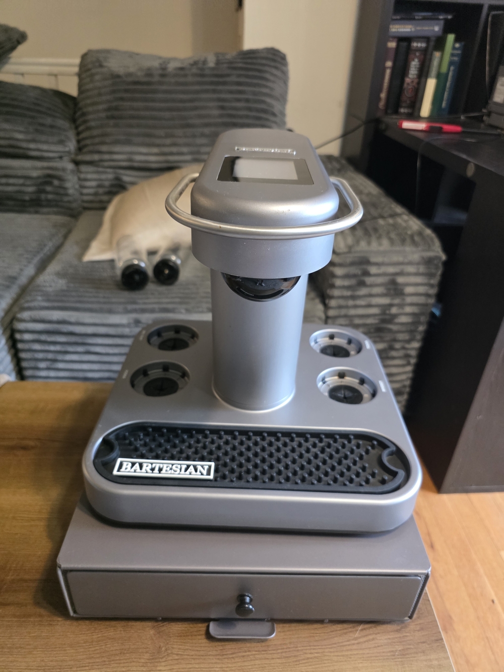 Bartesian Silver Cocktail Capsule Dispenser & Storage Station